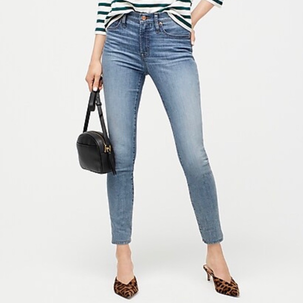 Petite 9" high-rise toothpick eco jean NWOT